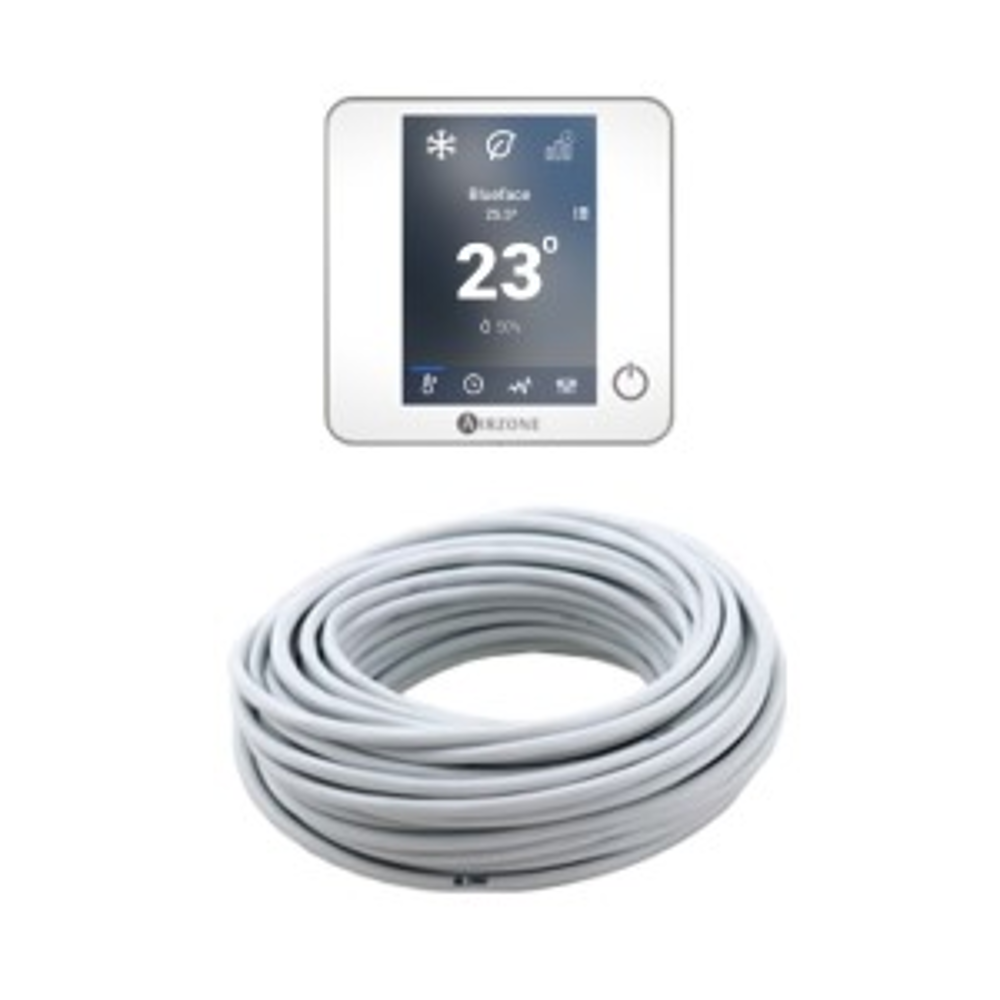 Pack Thermostats Blueface Zero – Blanc – + Câble